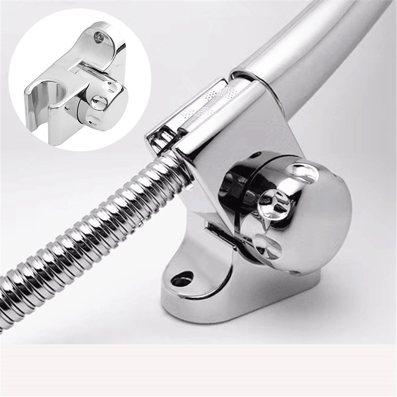 Universal Shower Head Holder Chrome Bathroom Bracket Home Wall Mount Adjustable - Image 16