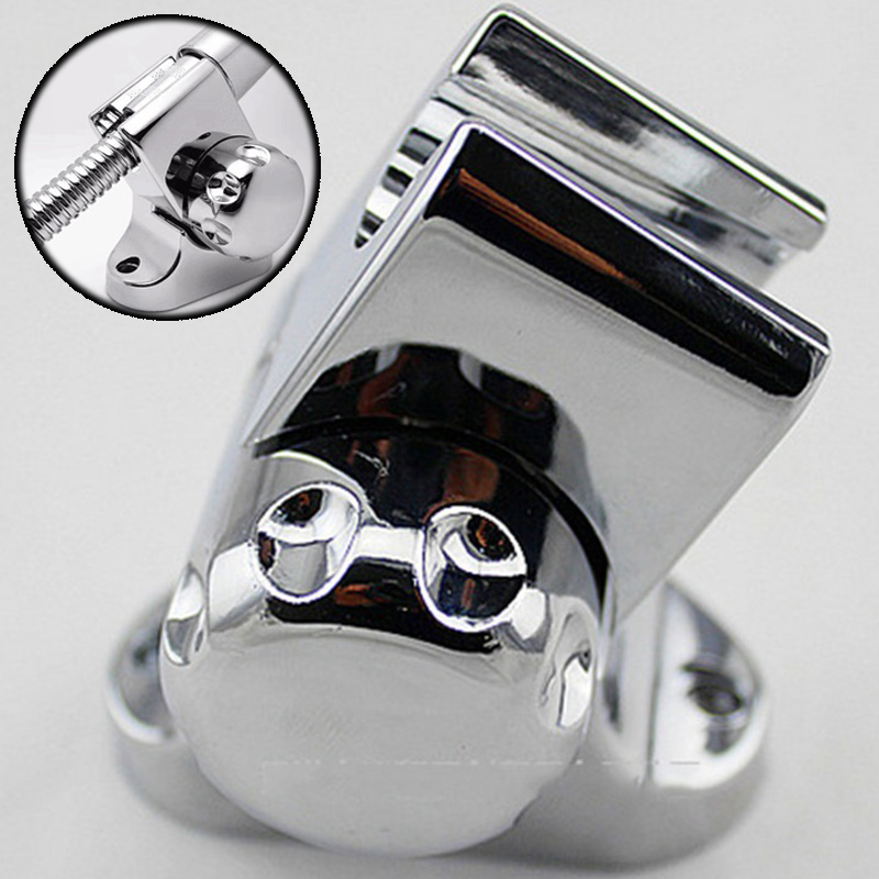 Universal Shower Head Holder Chrome Bathroom Bracket Home Wall Mount Adjustable - Image 10