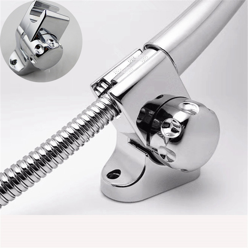 Universal Shower Head Holder Chrome Bathroom Bracket Home Wall Mount Adjustable - Image 12