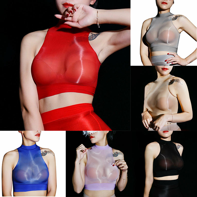 Women Sexy See Through Mesh Sheer Tank Crop Top Vest T-Shirt Blouse Tee Tops UK. - 图片 16