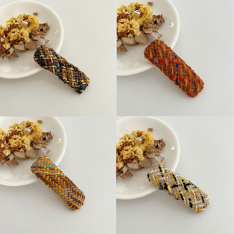 Woolen Barrettes Bb Clip Side Hairpin Solid Color Headdress Bang Clip Hair Accessories - Image 20