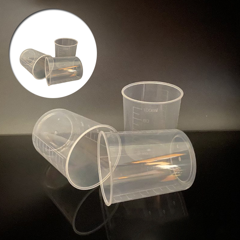 10 pieces Spot Goods 100ml Plastic Measuring Cups Small Measuring Cup Plastic Cup Measuring Cup Beaker Laboratory Measuring Cylinder - Image 8