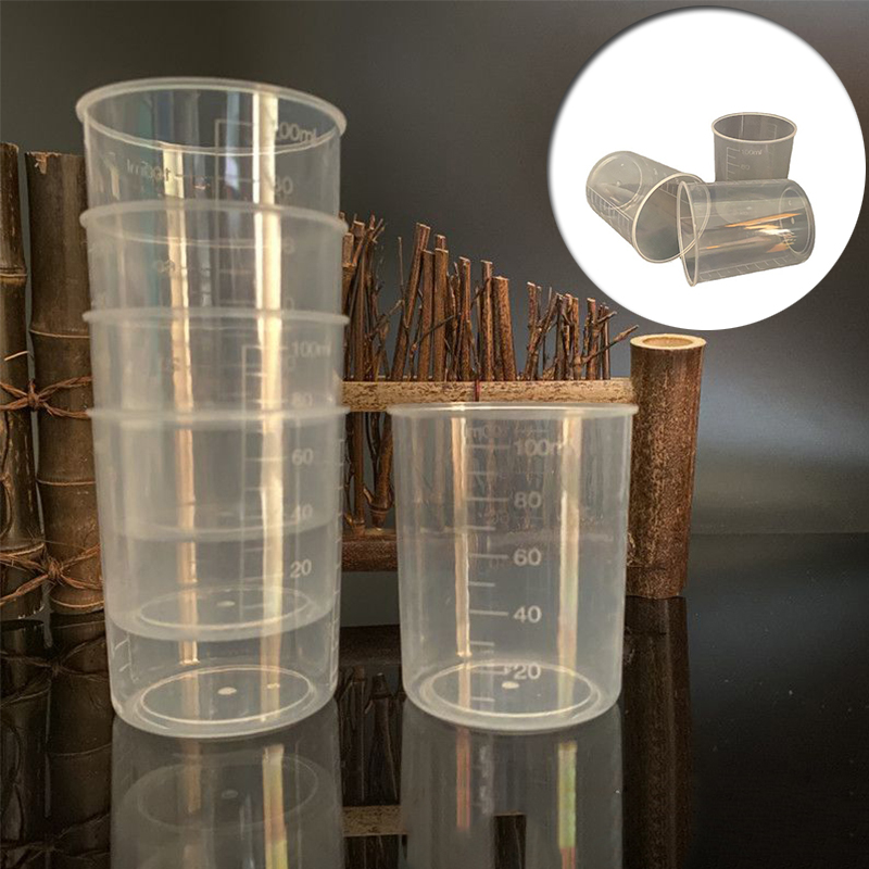 10 pieces Spot Goods 100ml Plastic Measuring Cups Small Measuring Cup Plastic Cup Measuring Cup Beaker Laboratory Measuring Cylinder - Image 9