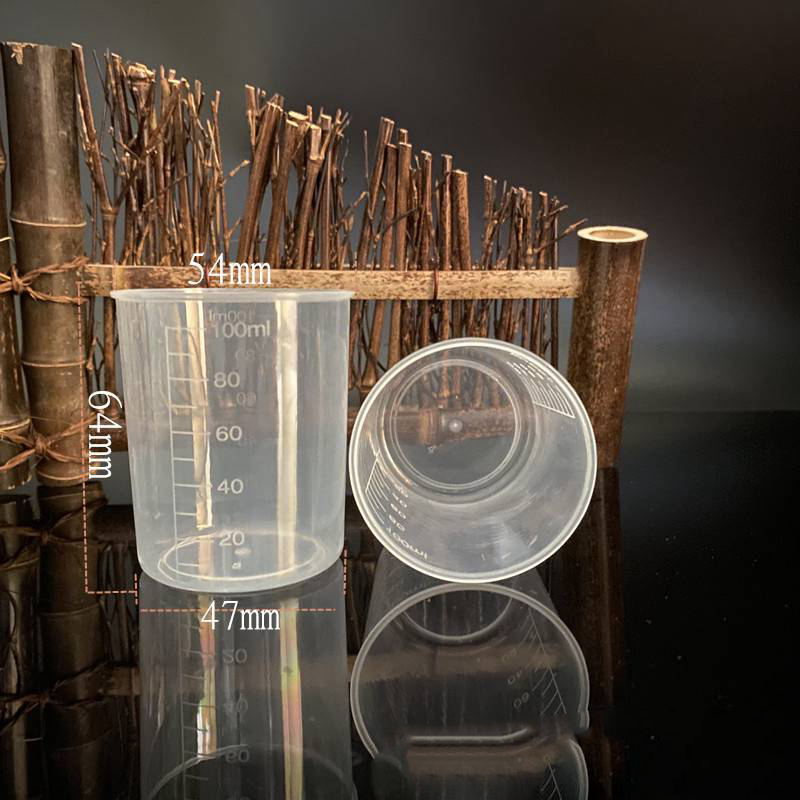 10 pieces Spot Goods 100ml Plastic Measuring Cups Small Measuring Cup Plastic Cup Measuring Cup Beaker Laboratory Measuring Cylinder - Image 4