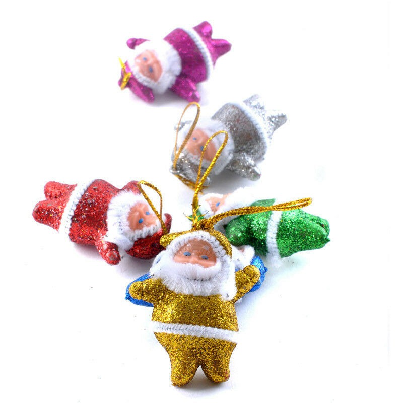 Lot 6 pcs Christmas Santa Claus Ornaments Christmas Tree Hanging Mini Decoration - Image 6