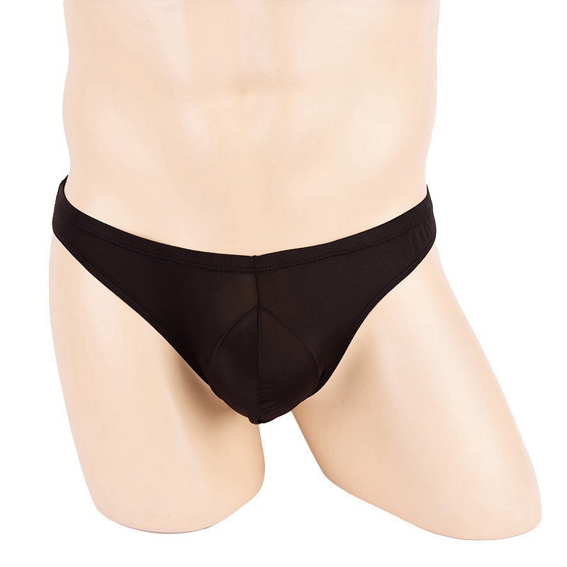 Sexy Men Ice Silk Briefs Lingerie Underwear Bulge Pouch Bikini Panties - 图片 25