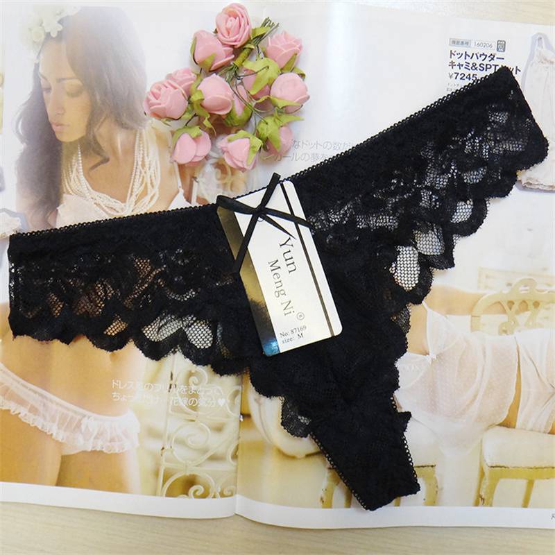 Women's T-Back Sexy T/T-Back Lace Underwear Women's Sexy Stock Lady Thong - 图片 5