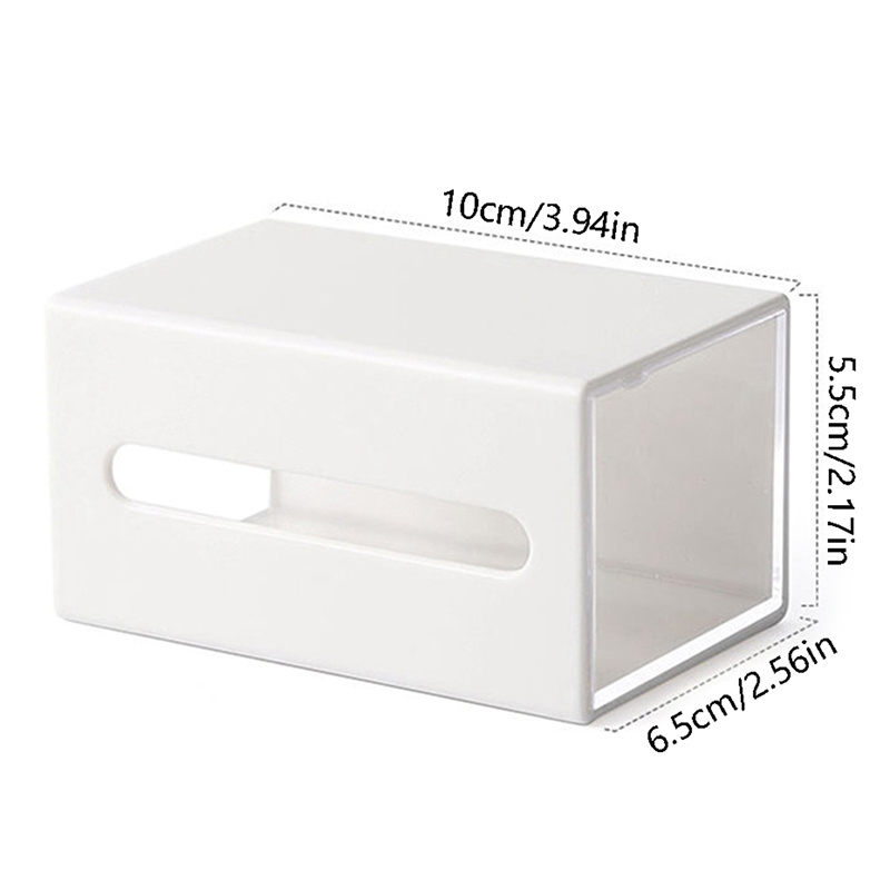 Wall Mounted Storage Box Bathroom Cosmetic Cotton Swabs Jewelry Storage Box ~~ - 图片 4