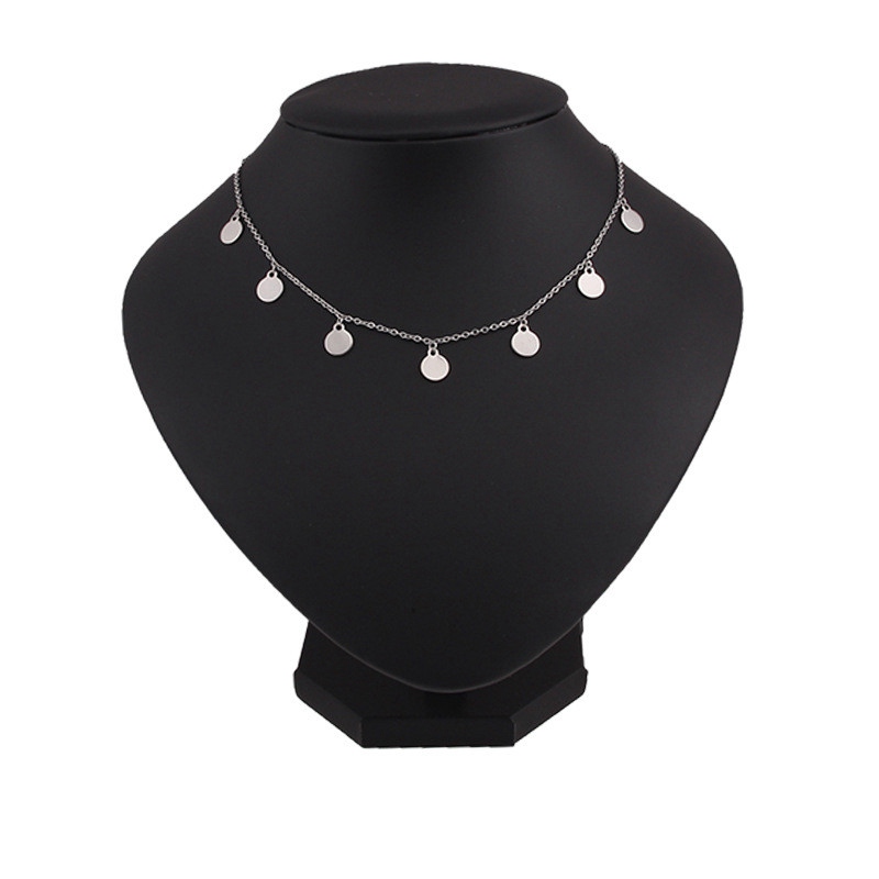 Round Tassel star gold Necklace Women Choker Necklaces Pendants jewelry gift - Image 6