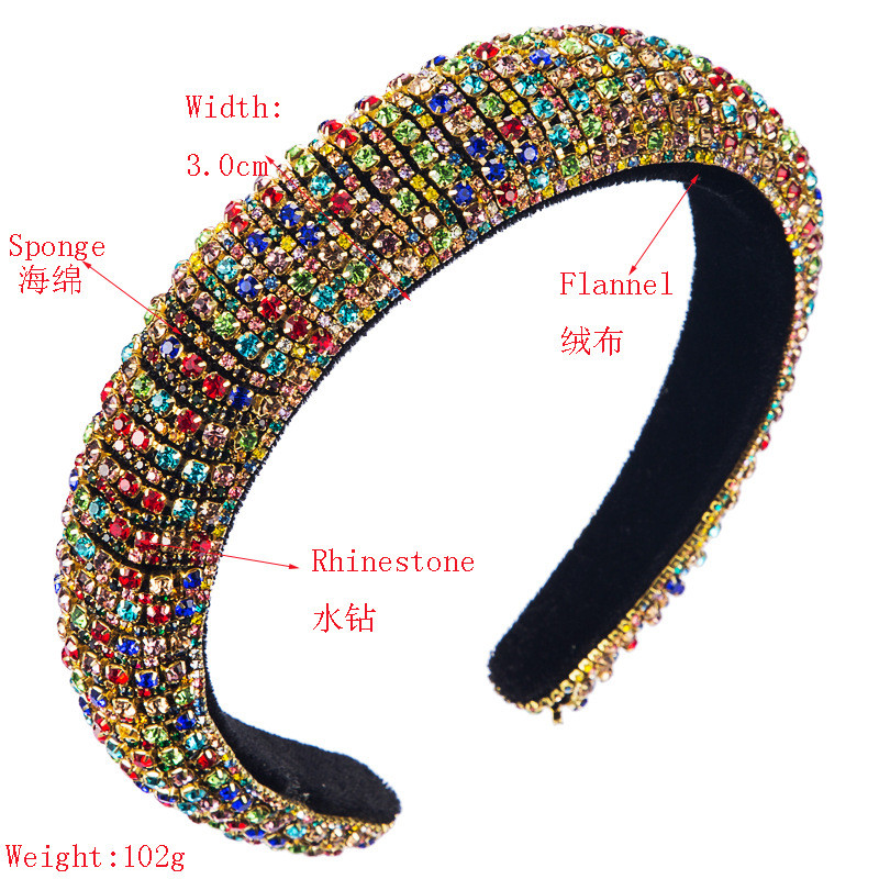 Headband Female Wide Version Baroque Fashion Hair Accessory Hair Ornaments Hair Decor - 图片 5