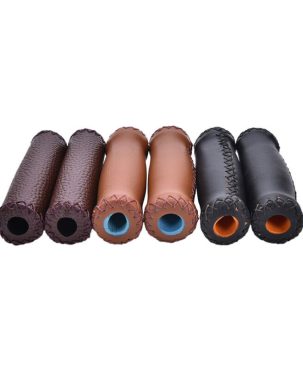 Vintage Artificial Leather Cycling   Road Mountain Bike  Handlebar Grip End