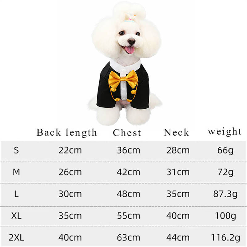 Pet Clothes Pet Suit Wedding Pet Dress Swallowtail Dog Clothes Fashion - Image 7