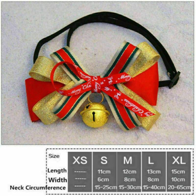 Christmas Dog Bandana Collar Pet Puppy Bell Scarf Christmas Presents Xmas Gift - 图片 14