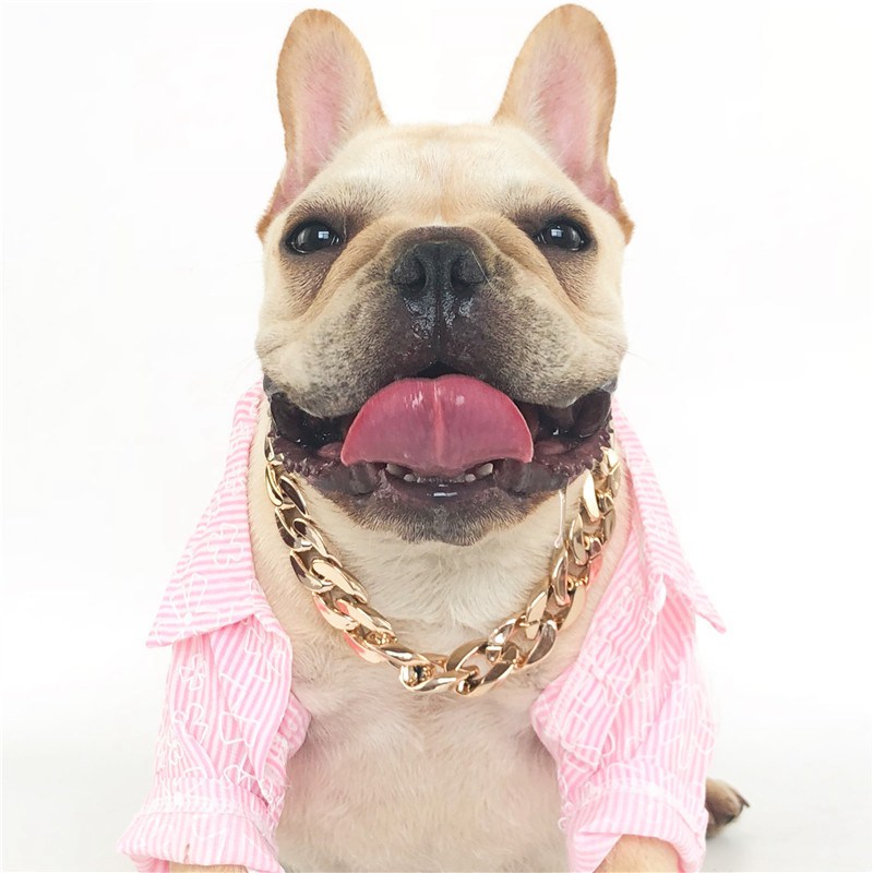 Gold/Silver/Rose Gold/Black Necklace Collar Pet Choke Chain Small Cat Dog Bulldog Puppy Teddy V - Image 4