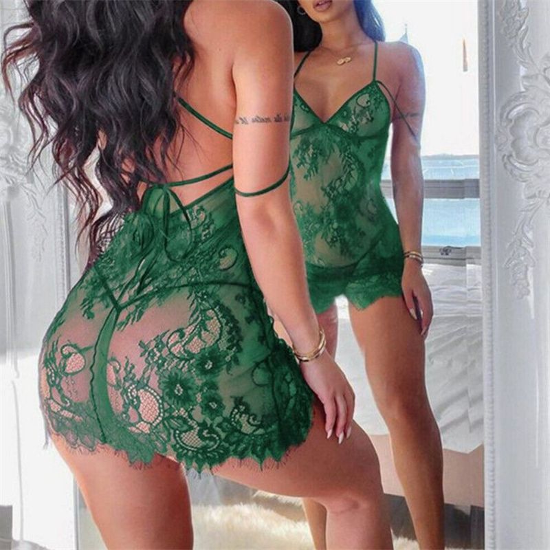 Women Sexy Lingerie Lace Erotic Underwear Set Nightwear Sleepwear Gift - Image 5