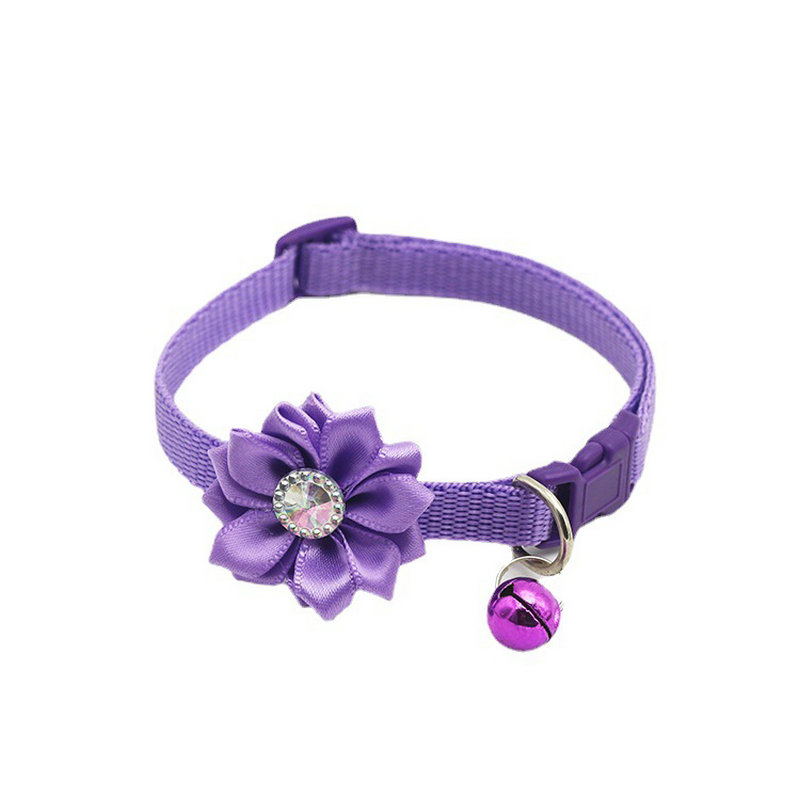 New Products in Stock Supply 1.0 Pet Bell Flower Collar Dog Collar Collar Cat Collar Ornament - Image 5