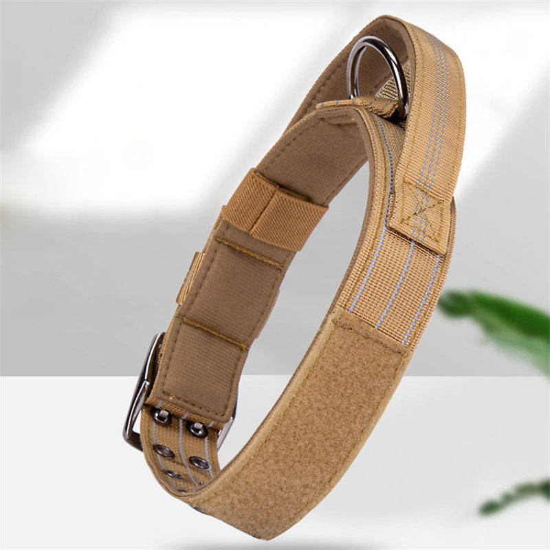 Belt Handle Five-Gear Adjustable Dog Collar Medium and Large Traction Pet Tactical Collar - Image 5