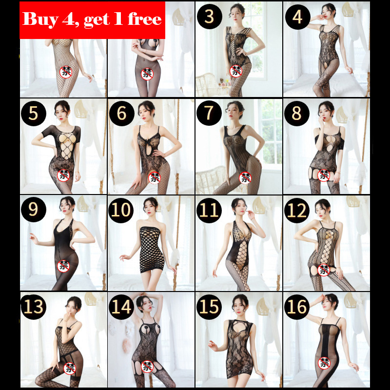 Sexy Underwear Open Cleavage Passion Suit Transparent Seductive Sexy Stockings - Image 8