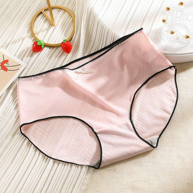 Large Size Underwear Lady Sexy Japanese Graphene Crotch Cloth Breathable Mid Waist Hip Lift Body Shaping Girls' Briefs Women - 图片 37