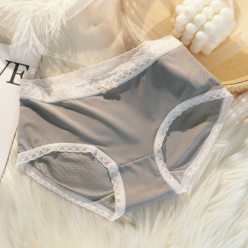 Large Size Underwear Lady Sexy Japanese Graphene Crotch Cloth Breathable Mid Waist Hip Lift Body Shaping Girls' Briefs Women - 图片 39