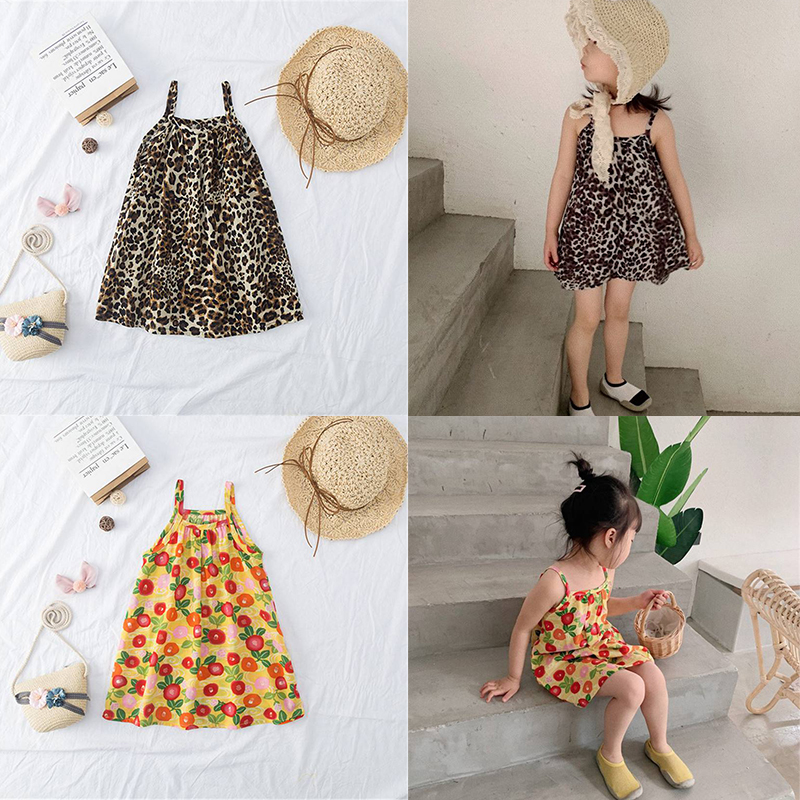 Girls Baby Summer Dress Sleeveless Floral Colorful Spotty Cotton Strappy NEW - 图片 41