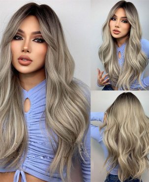 Wig Women's Long Hair Fluffy Fashion Makeup Wig Big Wave Long Curly Hair