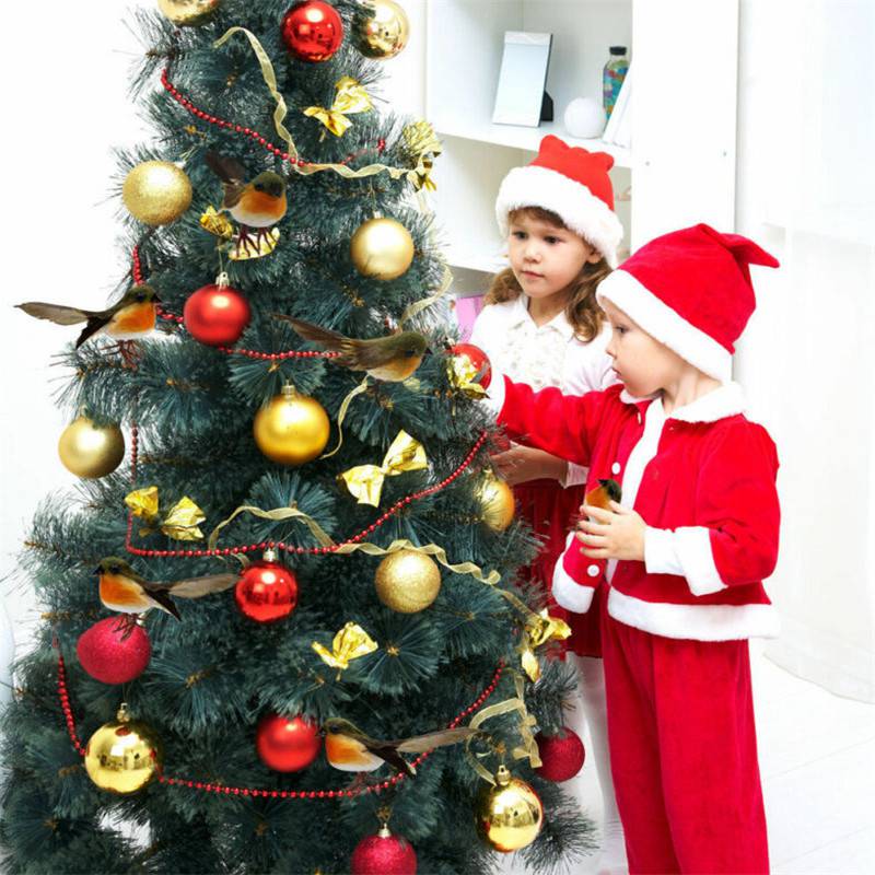 12PCS Robin Bird Christmas Tree Decoration Craft VERY CUTE Artificial - 图片 5