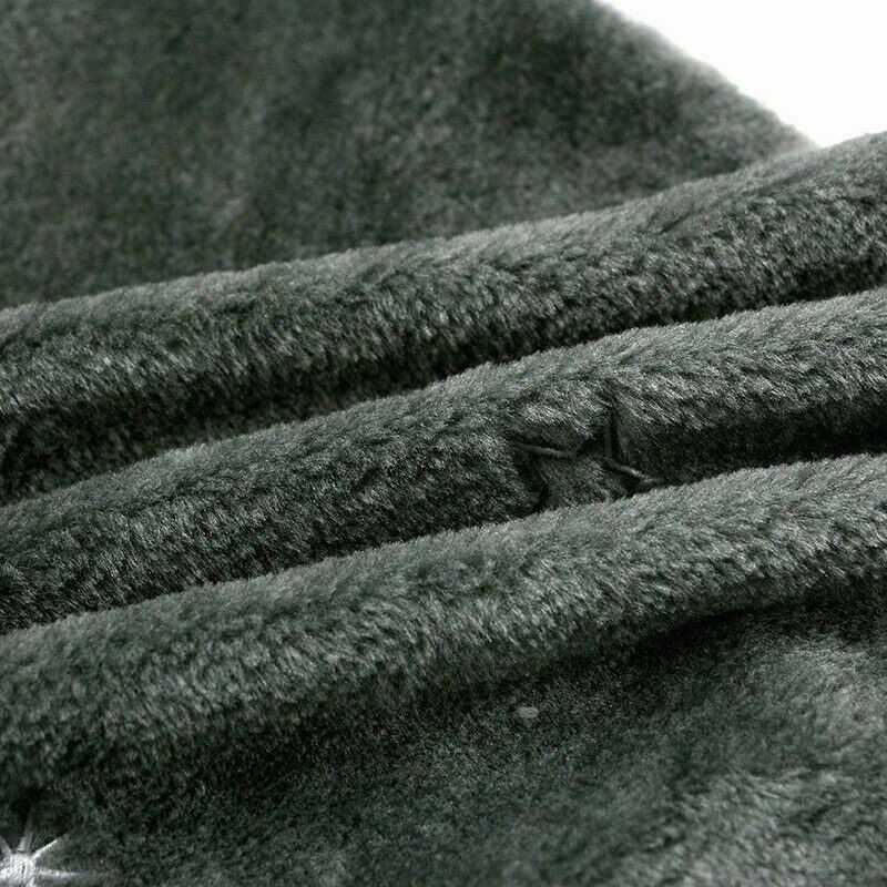 90cm Luxury Grey Fur Christmas Tree Skirt Festive Home Xmas Snowflake Decor - Image 7