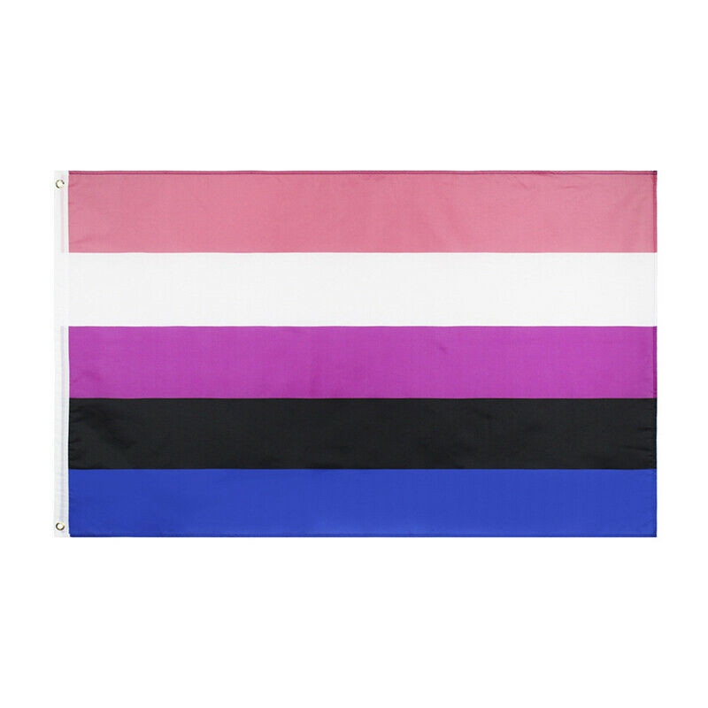 90X150cm LGBT Genderqueer Genderfluid Gender Fluid Pride Flag For Decoration