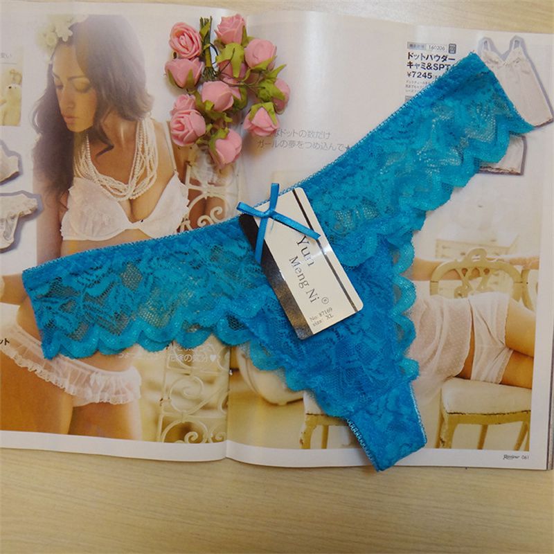 Women's T-Back Sexy T/T-Back Lace Underwear Women's Sexy Stock Lady Thong - 图片 4