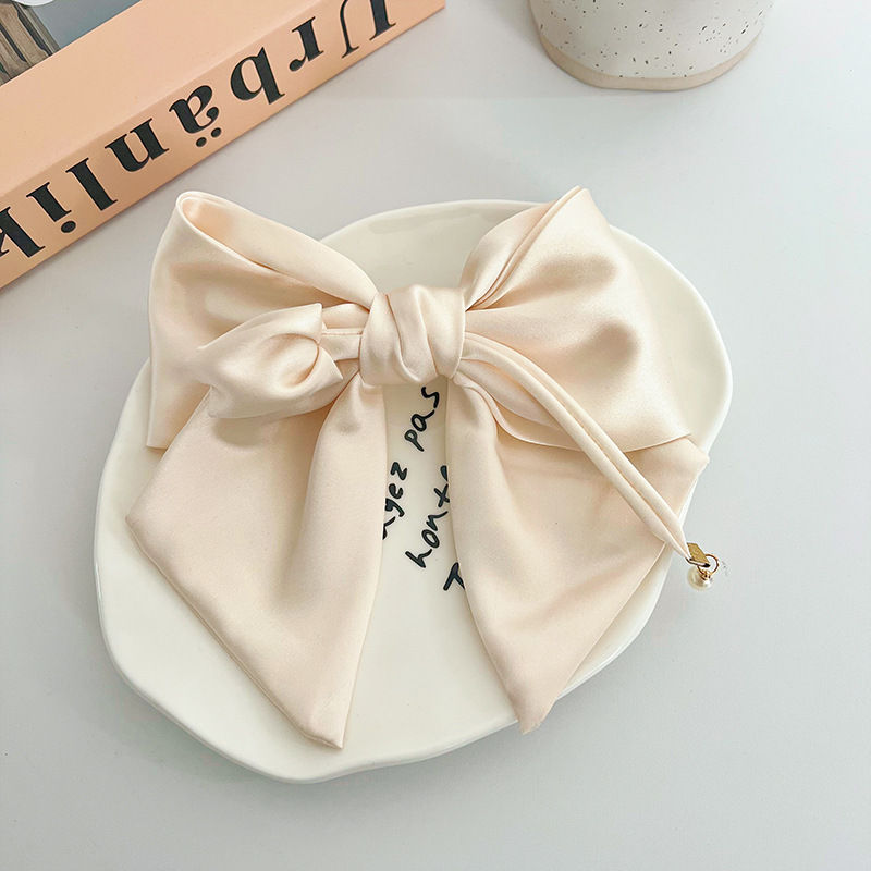 Satin Bow Barrettes Hairpin Hair Accessories Fashion Women Headdres Hair Clips - 图片 13
