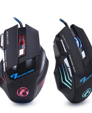 Ergonomic Wired Gaming Mouse LED 5500 DPI USB Computer Mouse Gamer RGB Mice X7 Silent Mause With Backlight Cable For PC Laptop