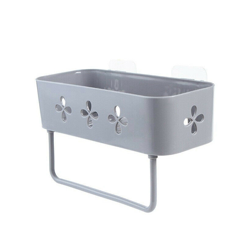 Shower Suction Shelf Tidy Wall Storage Basket Kitchen Caddy Rack Bathroom Corner - 图片 8