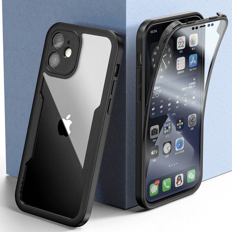 Clear 360 Full Body Case For iPhone 13 12 11 Pro Max Mini XR XS Max 7 8 Plus SE - Image 3