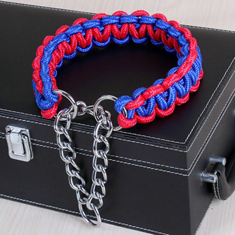 Nylon Chain Dog Training Collars Choker Collar Safety Medium Large Dogs Supply - Image 5