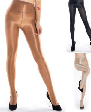 Women Sexy 70D Elastic Stockings Super Shiny Glossy Tights Pantyhose Plus Size