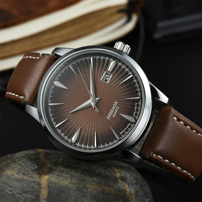 Men's Business Casual Stainless Steel Six-Pin Calendar Men's Quartz Watch Hot Sale Watch - Image 6