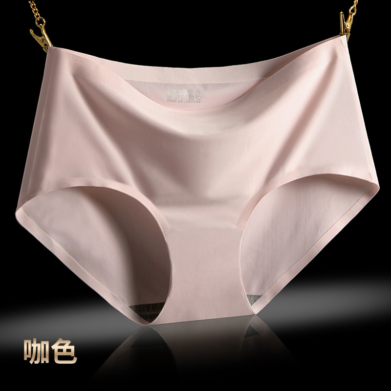 New One-Piece Seamless Underwear for Women Ice Silk Mid-Rise Sexy Ladies Panties Women Large Size Women's Underwear 810 - 图片 8