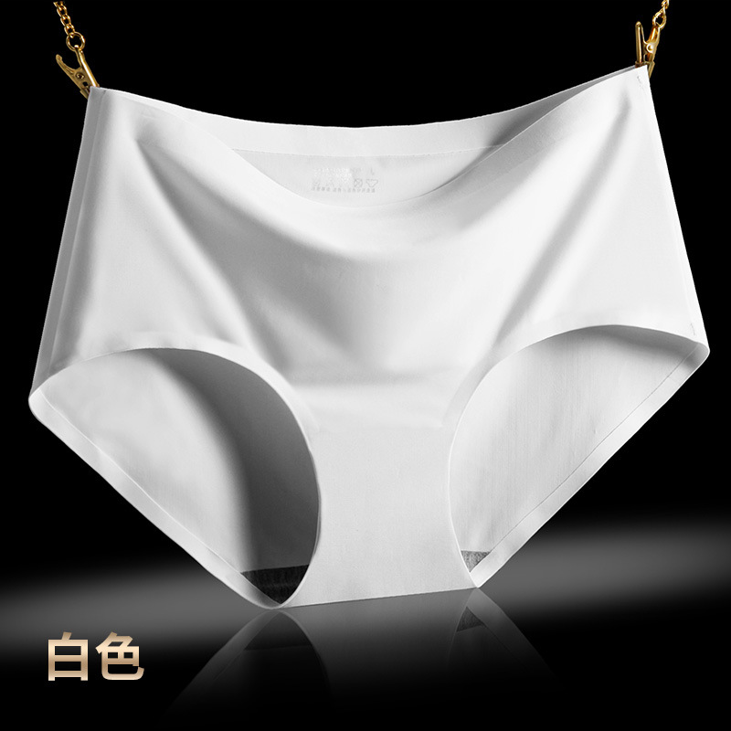 New One-Piece Seamless Underwear for Women Ice Silk Mid-Rise Sexy Ladies Panties Women Large Size Women's Underwear 810 - 图片 7