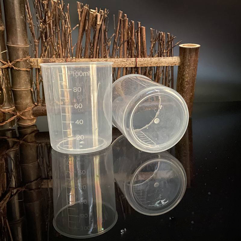 10 pieces Spot Goods 100ml Plastic Measuring Cups Small Measuring Cup Plastic Cup Measuring Cup Beaker Laboratory Measuring Cylinder - Image 6