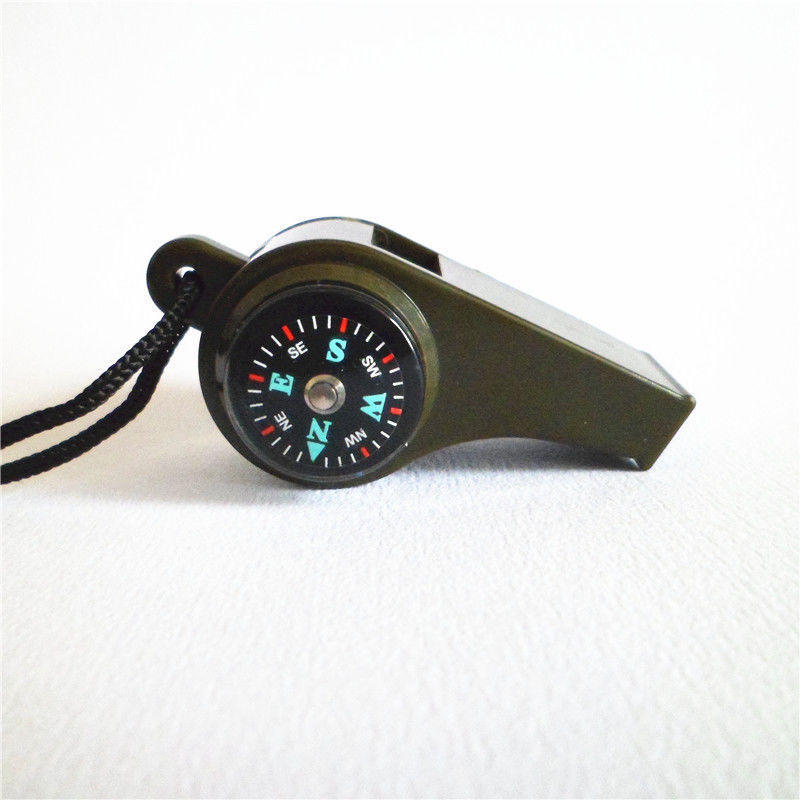 2PC Three in One Life-Saving Whistle with Lanyard Thermometer Compass Outdoor Multifunctional Whistle - 图片 8