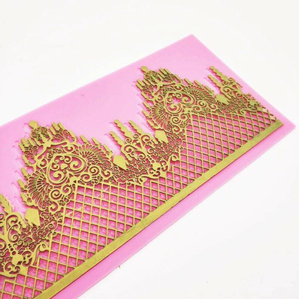 Crown Silicone Fondant Lace Mould Embosser Mat Cake Mold Sugarcraft Decorating - Image 7