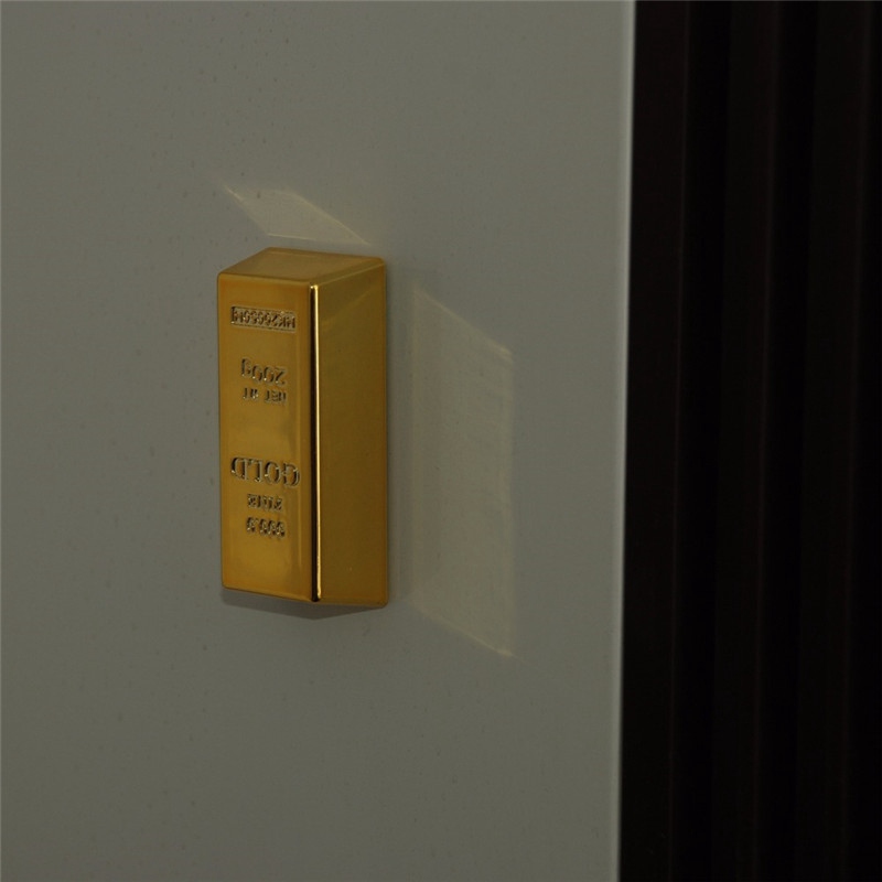 Creative Gold Brick Shape Resin Fridge Magnet Removable Kitchen Refrigerator Magnets Magnet Sticker Craft Kids Gifts Home Decor - 图片 6