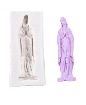Silicone Mould Virgin Mary 3D Mold Soap Moulds Fondant Cake Decor Baking Tools