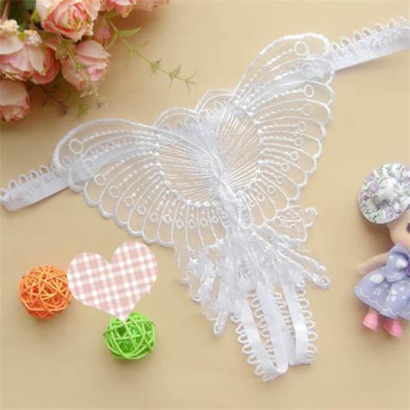 Women Sexy Lace String Panties Black Butterfly Hollow Bow Cute Thongs Lady Seamless Crotch Fashion Underwear Lingerie G-Strings - 图片 6