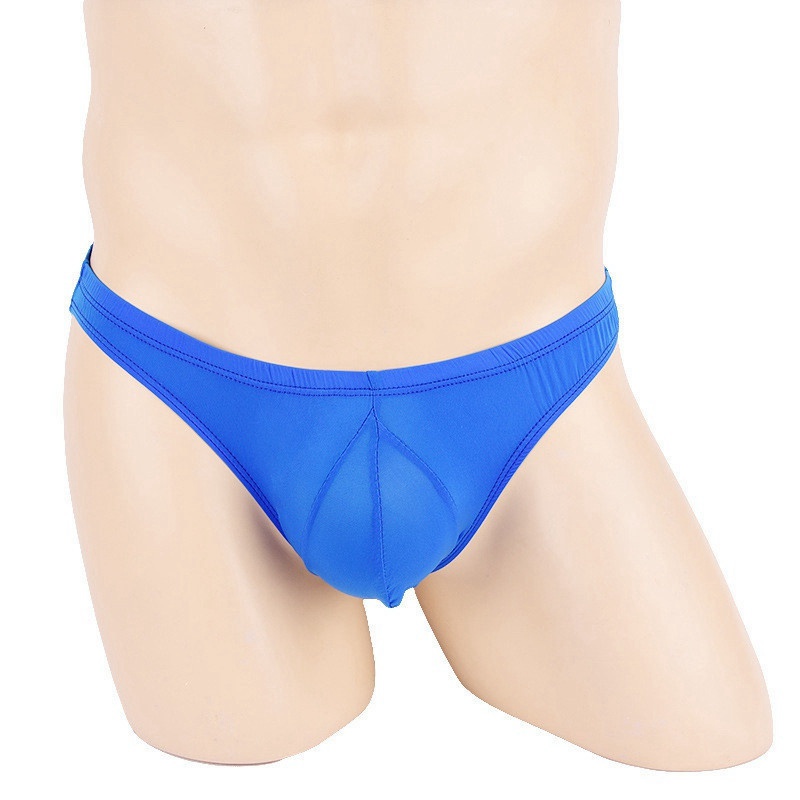 Sexy Men Ice Silk Briefs Lingerie Underwear Bulge Pouch Bikini Panties - 图片 27