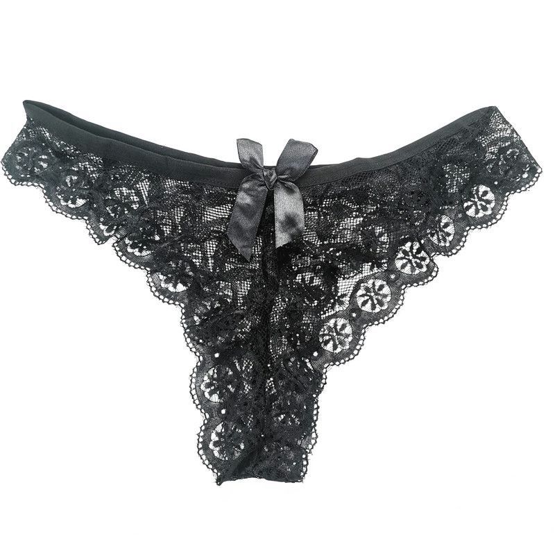 Sexy Lace Thong Women Butterfly Low Waist Panties Transparent Underwear Ladies Briefs Lingere Panty Underware Womens Lingerie - 图片 8