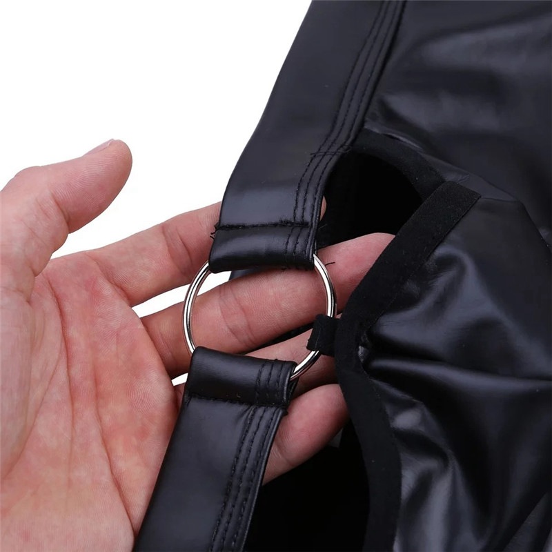 Sexy Lingerie Trunks Men Underwear Faux Leather Boxer Brief Shorts Underpants - 图片 6