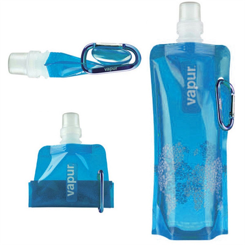2 x 500ml Foldable Water Bottles Running Cycling Outdoor Reusable Folding Bottle - Image 6