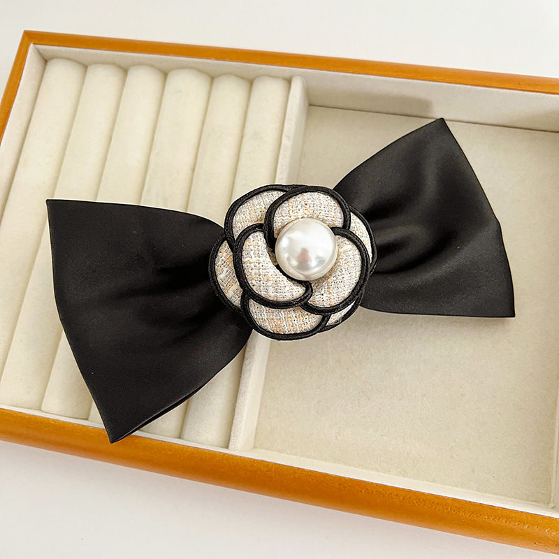 Pearl Camellia Hair Band Retro Classic Style Hair Accessories Barrettes Grip Shark Clip Headdress Fashion - 图片 14